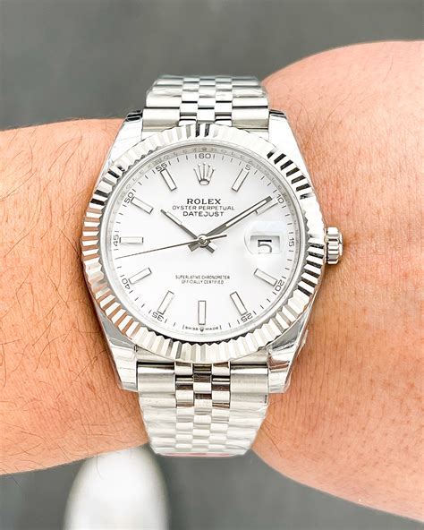 rolex datejust ii fluted bezel black dial|rolex datejust 41 white dial.